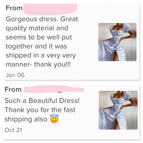 Floral Print White Midi Dress - Picture 11 of 14